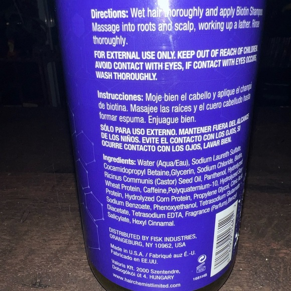 Biotin Pro-Growth Shampoo - Purple and Yellow - Picture 2 of 2